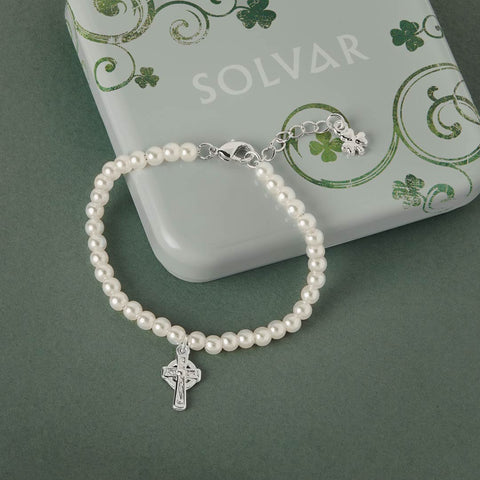 Solvar Children's Celtic Cross Bracelet