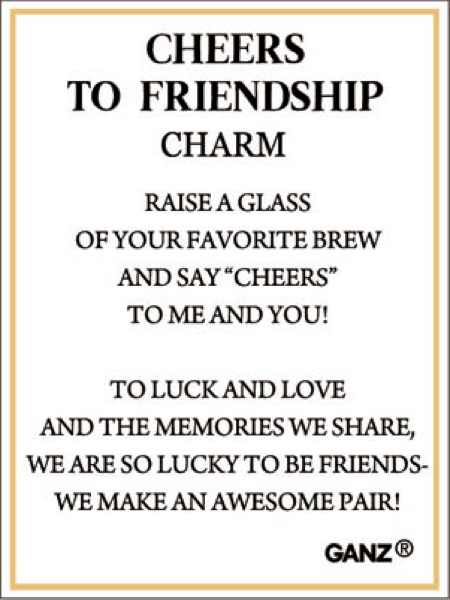 Cheers to Friendship Charm