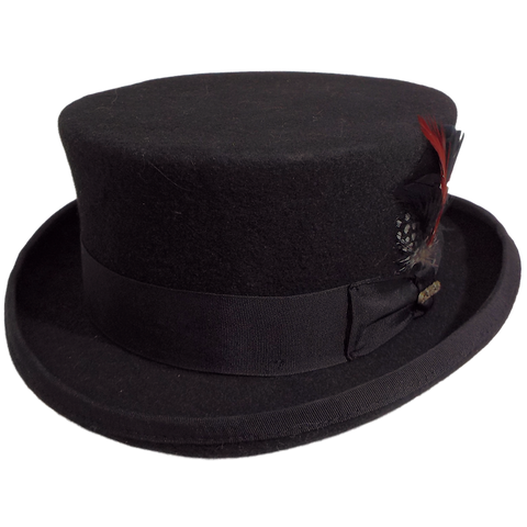 Black Coachman Short Top Hat