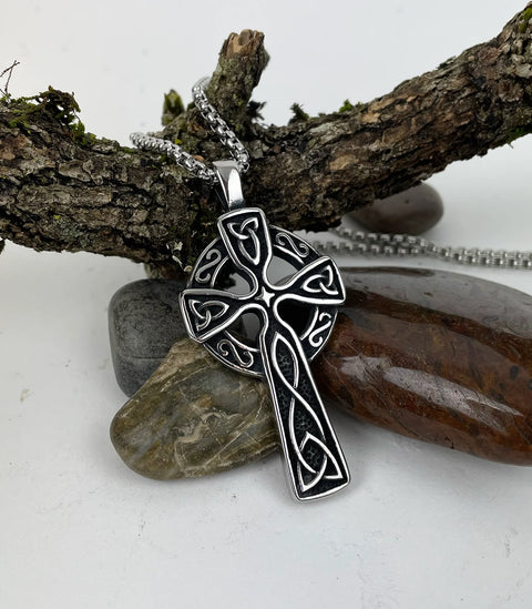 Celtic Cross Stainless Steel Necklace