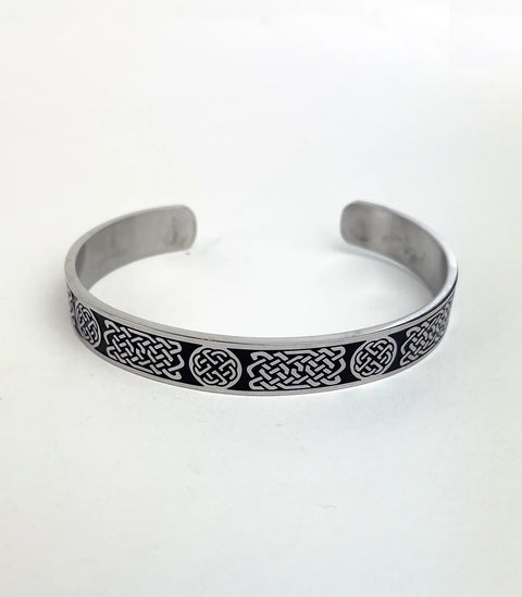 Men's Knotwork Stainless Steel Cuff