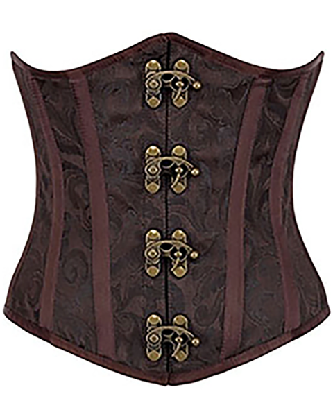 Deirdre Underbust Corset (in black or brown)