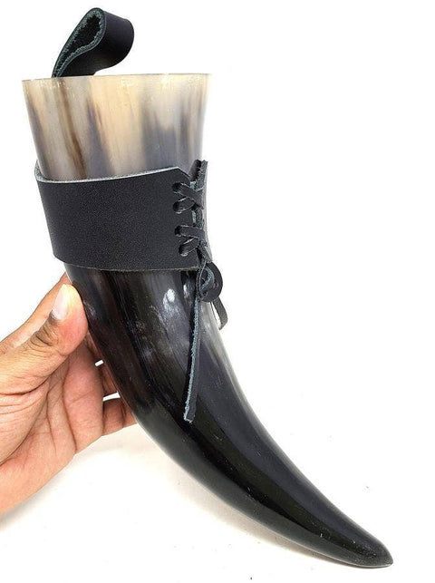 Drinking Horn with Belt Frog