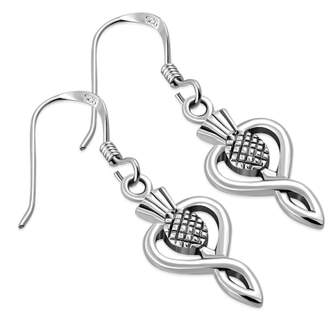 Thistle in Twist Sterling Silver Earrings