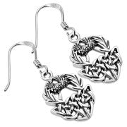 Double Thistle Sterling Silver Earrings