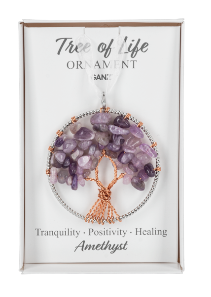 Amethyst Tree of Life Ornament