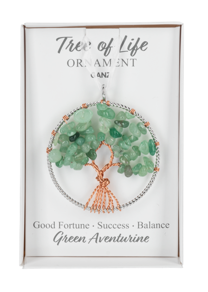 Green Aventurine Tree of Life Ornament