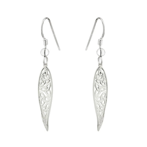 Solvar Celtic Twist Drop Earrings