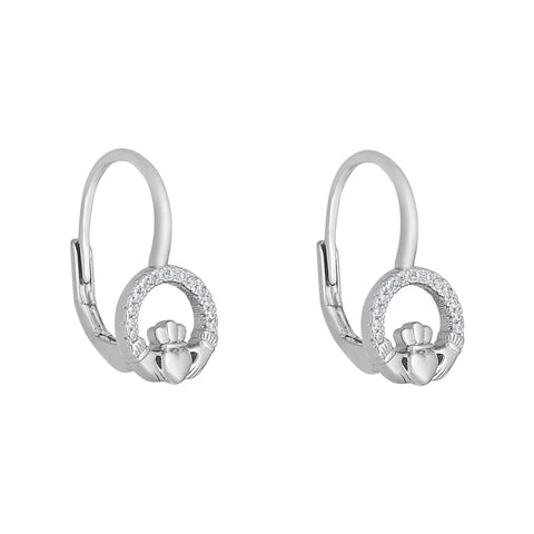 Solvar Ringed Claddagh Earrings