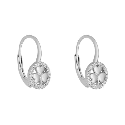 Solvar Ringed Shamrock Earrings