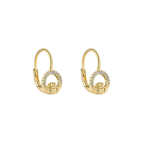 Solvar Ringed Claddagh Earrings