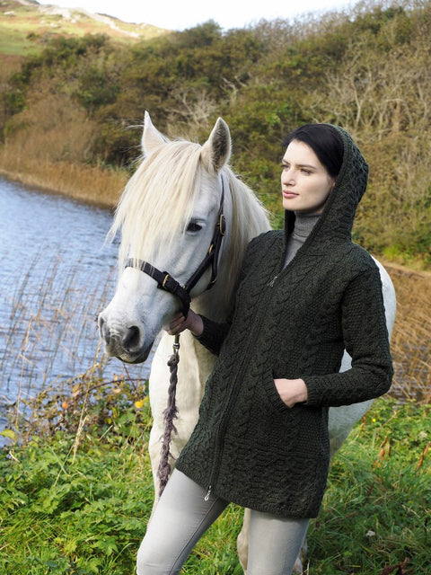 Galway Hooded Zip Sweater