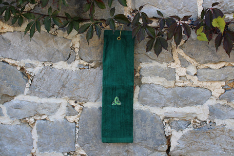 Embroidered Trinity Knot Golf Towel