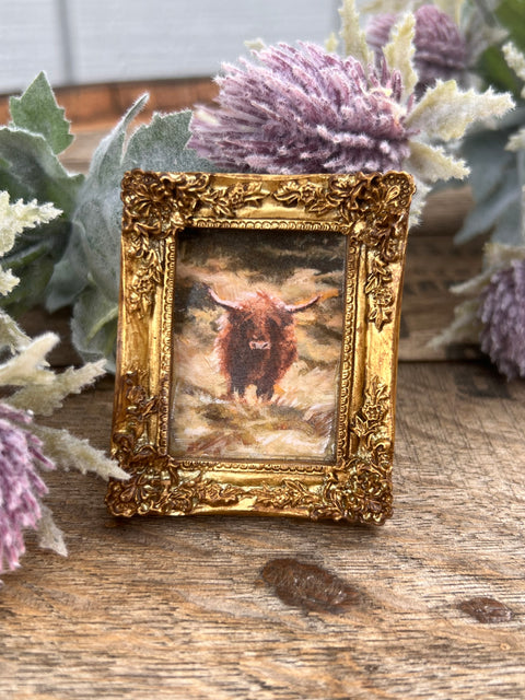 Highland Cow II Wee Art Magnet