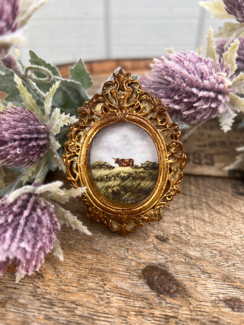 Highland Graze Wee Art Magnet
