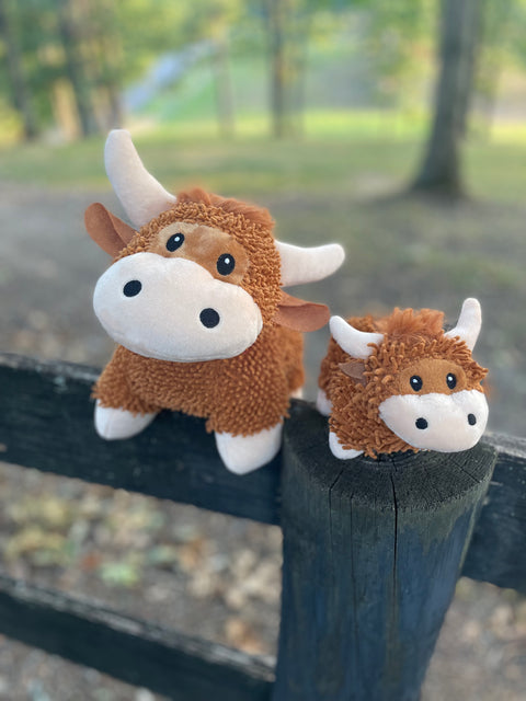 Small Chenille Highland Coo Plush Toy