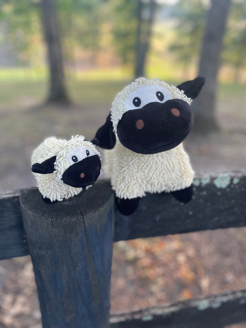 Large Chenille Scottish Black Nose Sheep Plush Toy