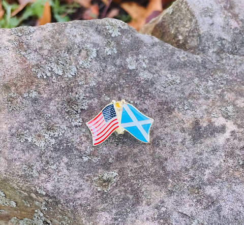 US/Scotland Friendship Pin (St. Andrew's Cross)