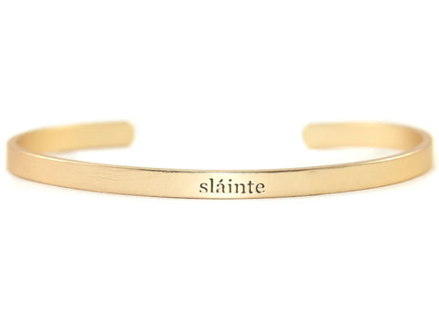 Irish Dialect Bracelet: Slainte