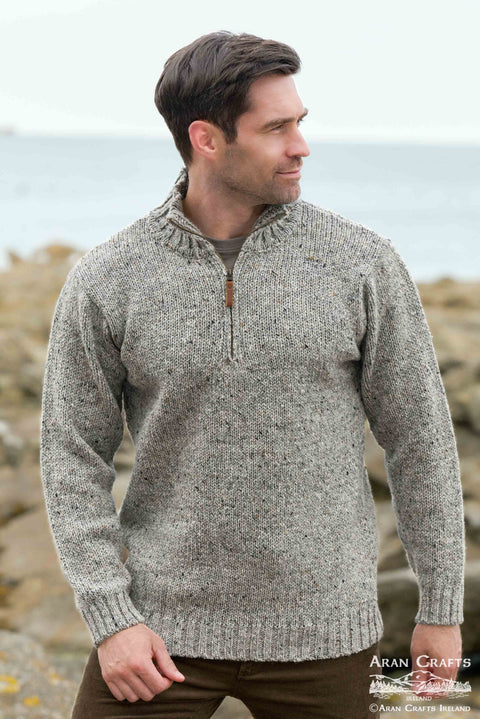 Kilcar Donegal Half Zip Sweater
