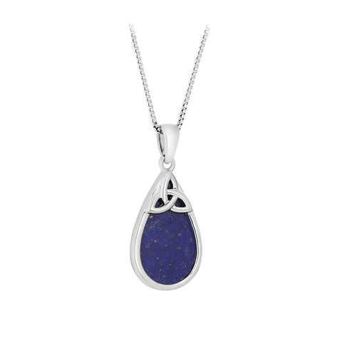 Solvar Blue Lapis Teardrop Necklace