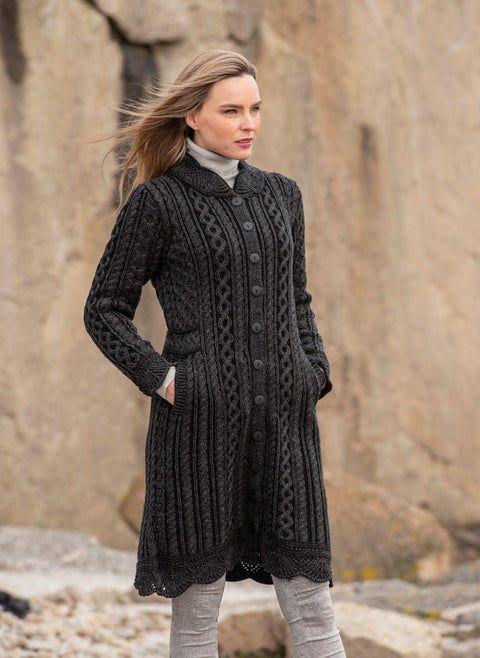 Leitrim Long Button Sweater