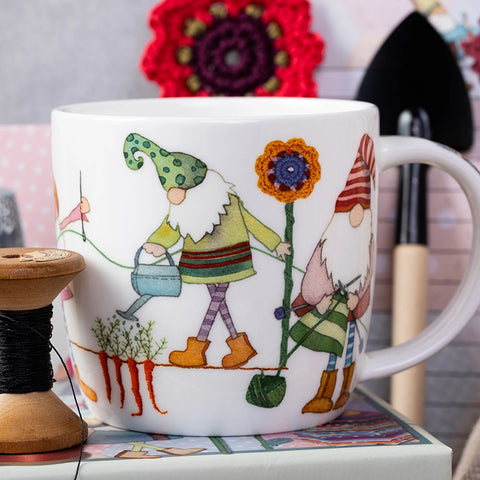 Emma Ball® Crafting Gnomes Boxed Mug