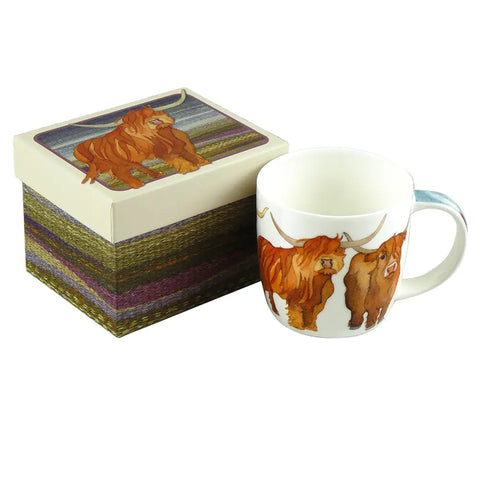 Emma Ball® Highland Cows Boxed Mug