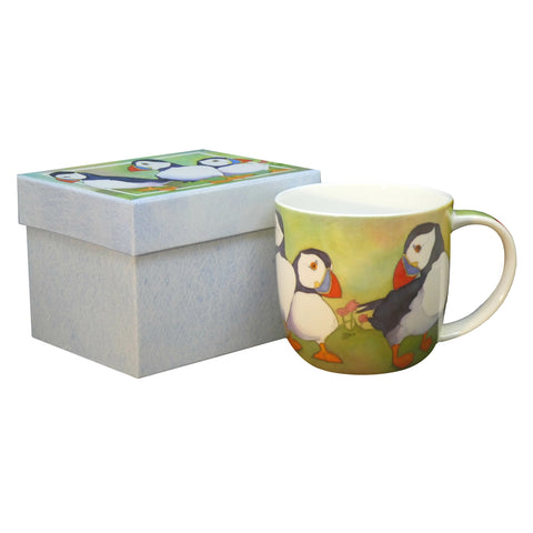 Emma Ball® Puffins Boxed Mug