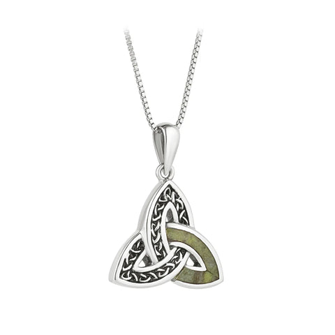 Connemara Marble Trinity Knot Necklace
