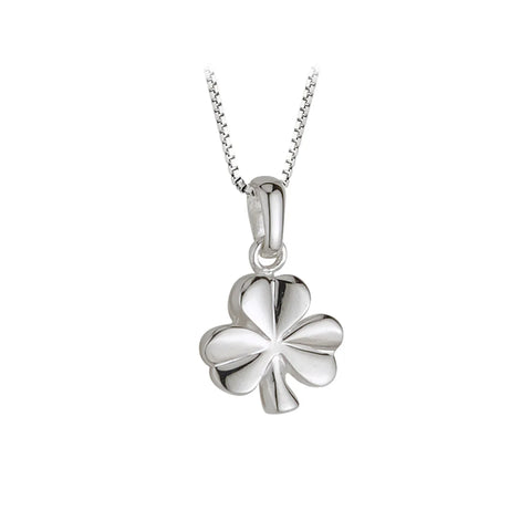 Solvar Silver Shamrock Necklace