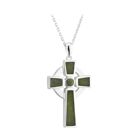 Connemara Marble Cross Necklace