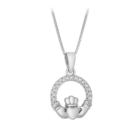 Solvar Ringed Claddagh Necklace