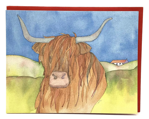Emma Ball® Highland Cow Greeting Card