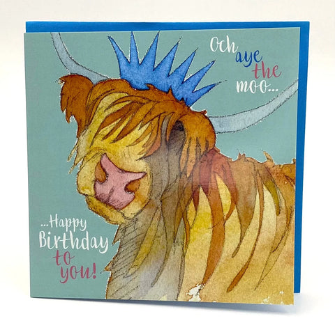 Emma Ball® Highland Cow Birthday Card