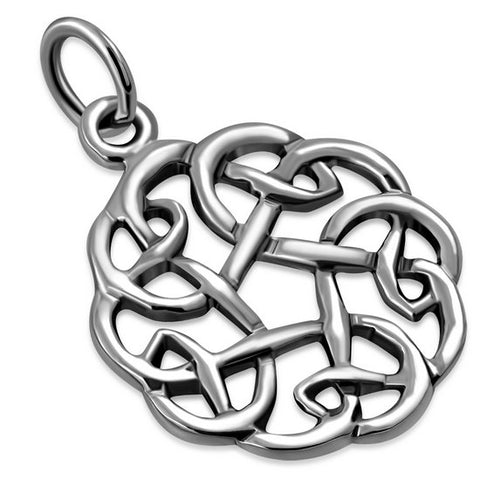Circle Knot Sterling Silver Pendant