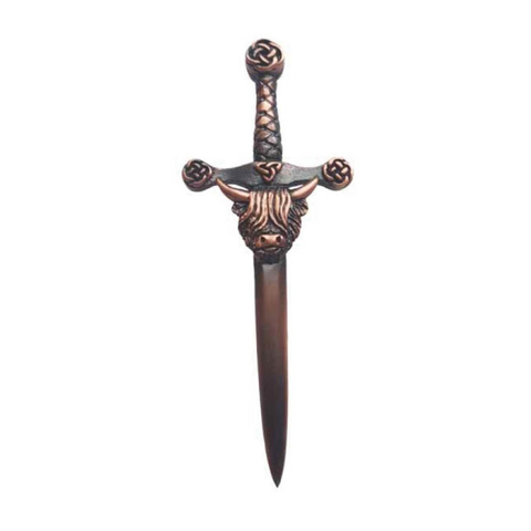 Pewter Highland Cow Kilt Pin