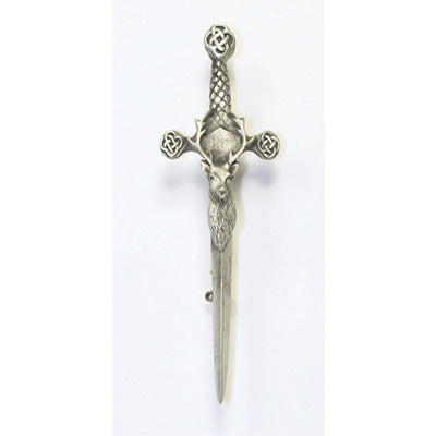Pewter Stag Kilt Pin