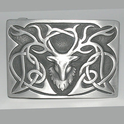 Pewter Stag Kilt Belt Buckle