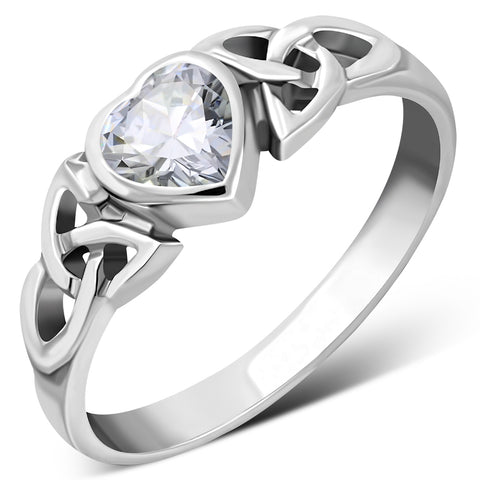 Cridhe Trinity Knot Sterling Silver Ring