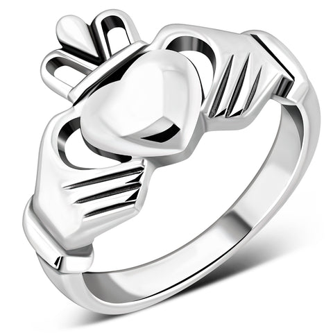 Men's Claddagh Sterling Silver Ring