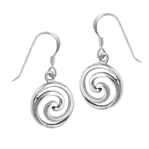 Spiral Sterling Silver Earrings