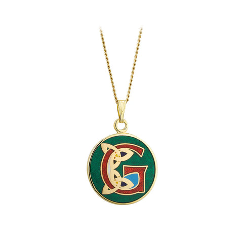 Solvar Celtic Initial Necklace