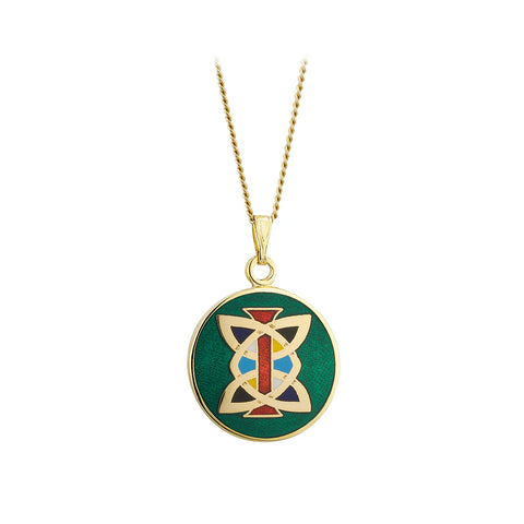 Solvar Celtic Initial Necklace