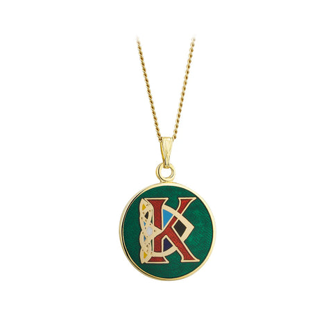 Solvar Celtic Initial Necklace