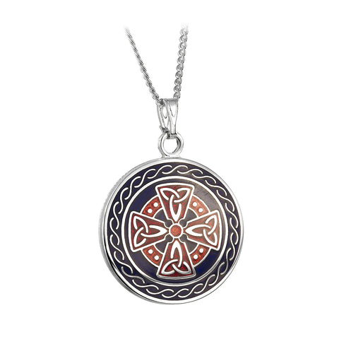 Solvar Book of Kells Round Cross Necklace
