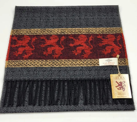 Rampant Lion Celtic Jacquard Scarf