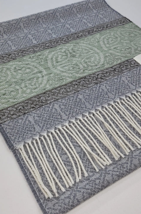 Celtic Border Jacquard Scarf Collection
