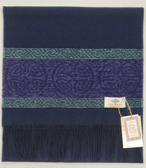 Celtic Border Jacquard Scarf Collection