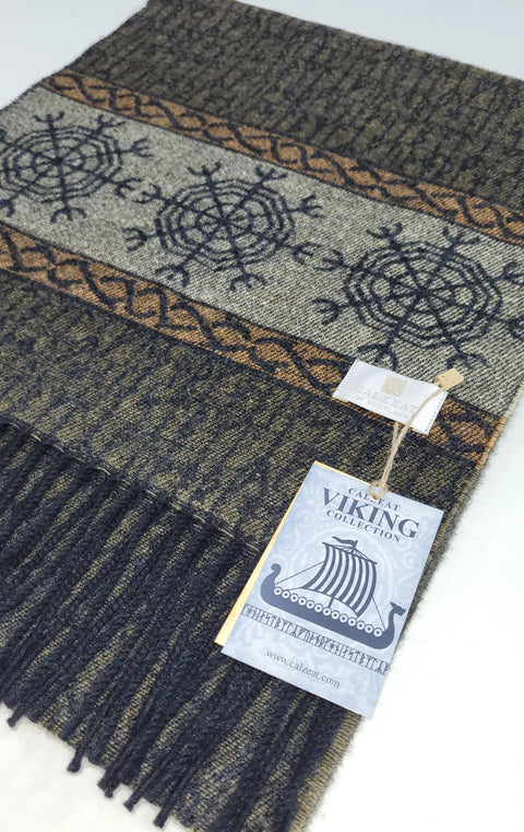 Helm of Awe Viking Jacquard Scarf Collection